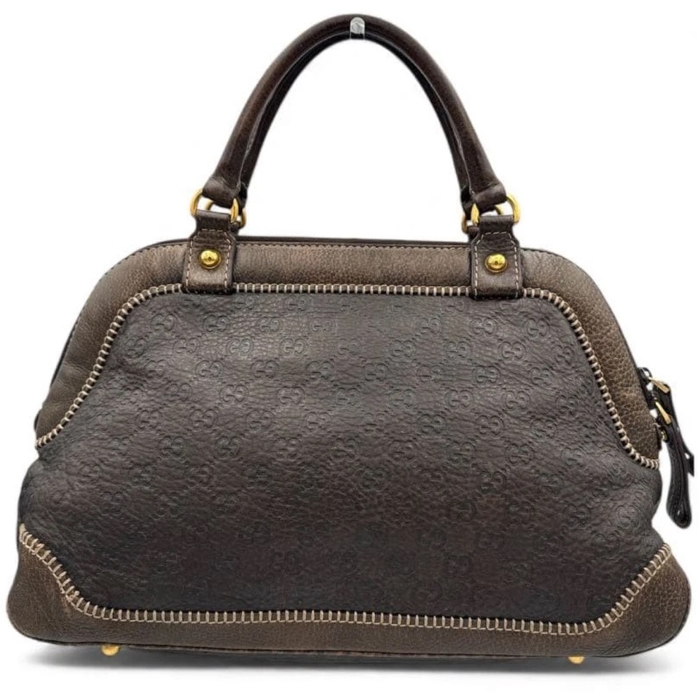 Gucci Dark Brown Leather Satchel - Picture 3 of 16